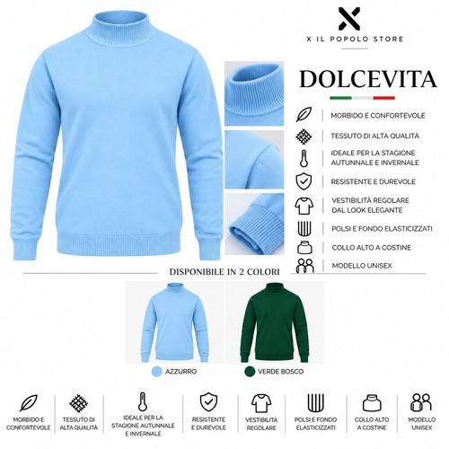 Dolcevita uomo misto - dolcevita, cashmere