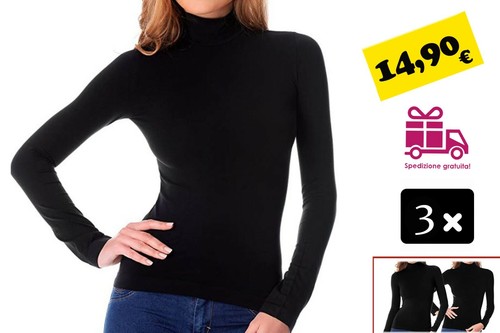 3pz dolcevita lupetto - da, donna